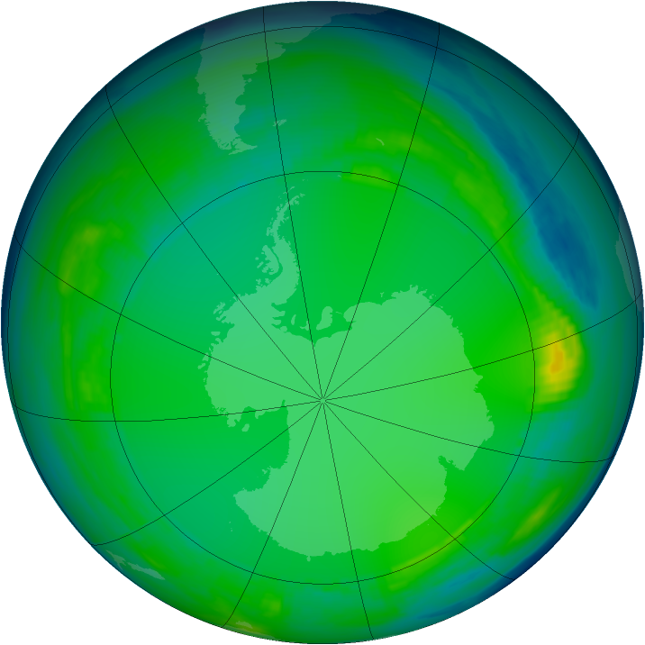 Ozone Map 1980-07-02